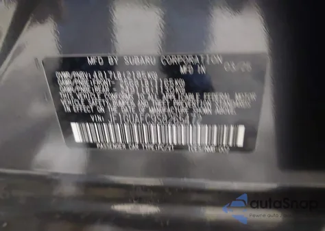 2025 Subaru Impreza Sport 5-Door from USA, damaged, VIN JF1GUAFC9S8265472